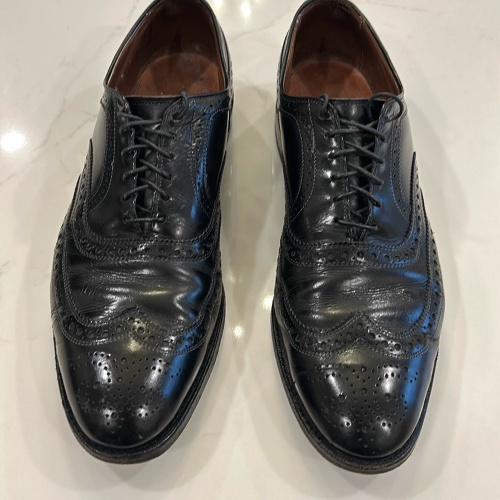 Allen Edmonds McAllister Wingtip Oxford Dress Shoe, Black 10.5 B.